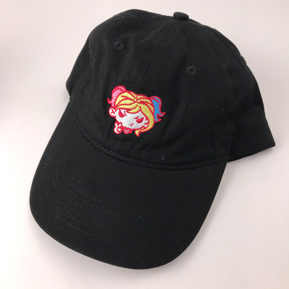 Harley Quinn Batman Cartoon Character On Black Cap